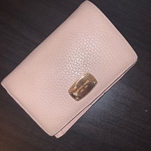 MICHAEL KORS PINK FOLDOVER WALLET
